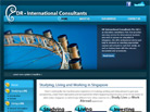 Corporate website design for DR International Consultants Pte Ltd