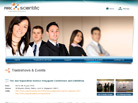 Corporate website design for Ark Scientific Pte Ltd