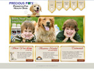 Corporate website design for Precious Pets 