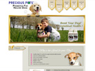 Corporate website design for Precious Pets 